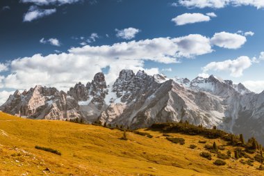İtalyan Dolomites Dağları'nın doğal görünümü