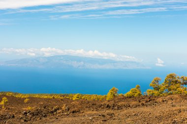 lav manzara Teide yanardağı Tenerife Kanarya