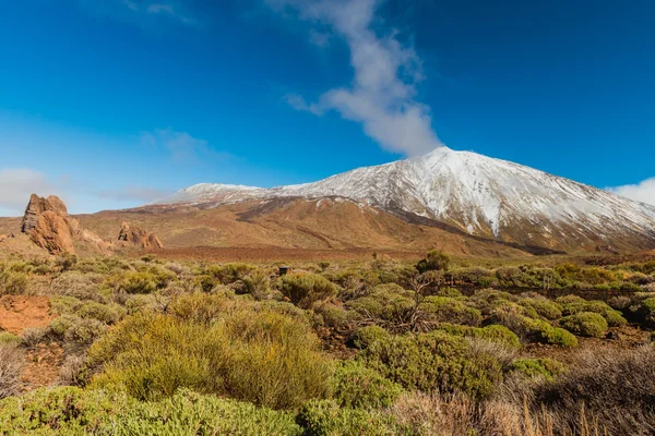 Vulkanikus táj, Teide, Tenerife — Stock Fotó