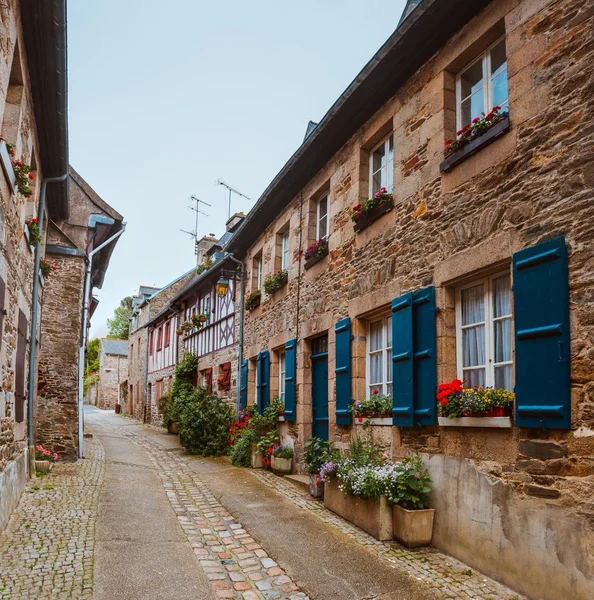 Street old Breton town Treguier, France — Stock Photo, Image