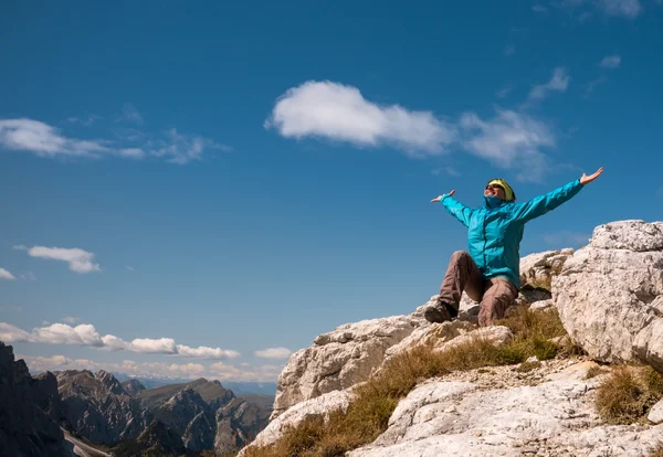 Sikeres nő Koncepció motiváció, inspiráció — Stock Fotó