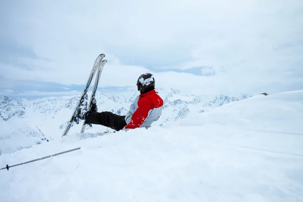 Esquiador, esporte de inverno extremo — Fotografia de Stock