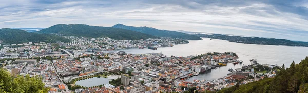 Vista de Bergen, Noruega — Fotografia de Stock