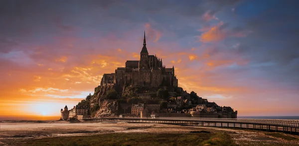 Mont Saint Michel isla de las mareas — Foto de Stock
