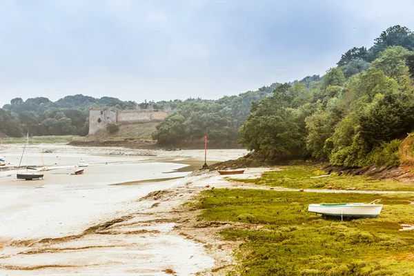 Panorama Brittany kıyı şeridi, Fransa — Stok fotoğraf