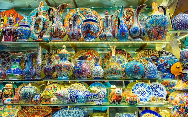 Multicolored authentic lamps Grand Bazaar in Istanbul — Stock Photo, Image