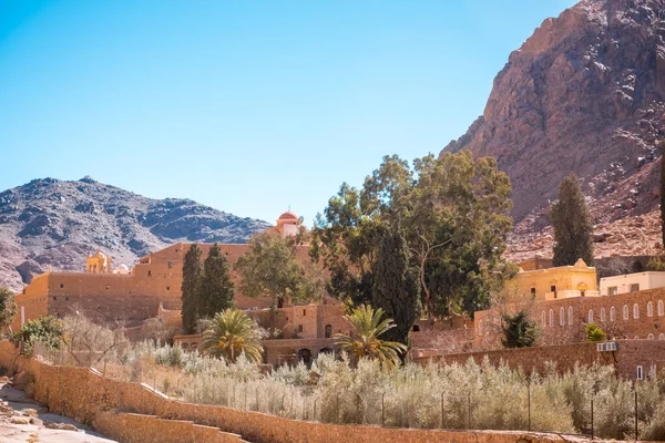 Igreja e mosteiro em Santa Catarina Egito, Sinai — Fotografia de Stock