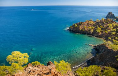 Fethiye Kabak Türkiye yakınlarındaki Akdeniz kıyısı