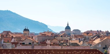 Eski Dubrovnik Kasabası Panoraması. Hırvatistan Avrupa