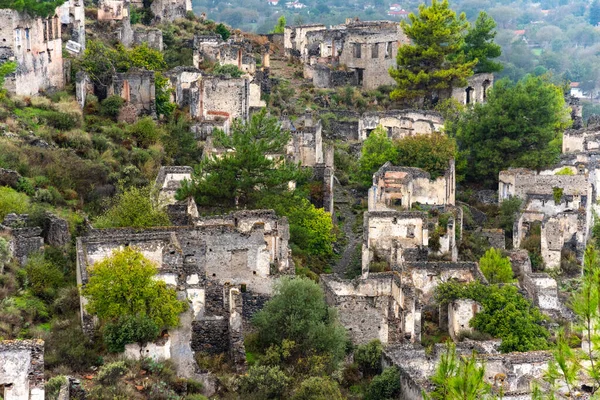 Aldeia grega abandonada Kayakoy, Fethiye, Turquia — Fotografia de Stock