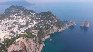 Capri Adası 'nın hava aracı görüntüsü