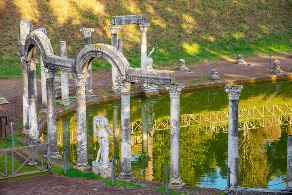 Villa Adriana Římský archeologický komplex v Tivoli, Itálie — Stock fotografie