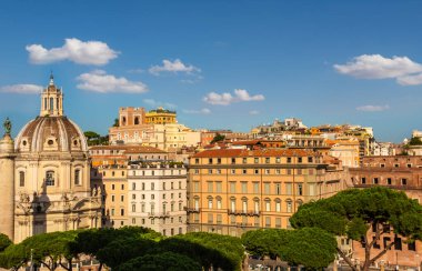 Roma 'nın başkenti İtalya' daki Capitoline Hill 'den Romanum Manzarası