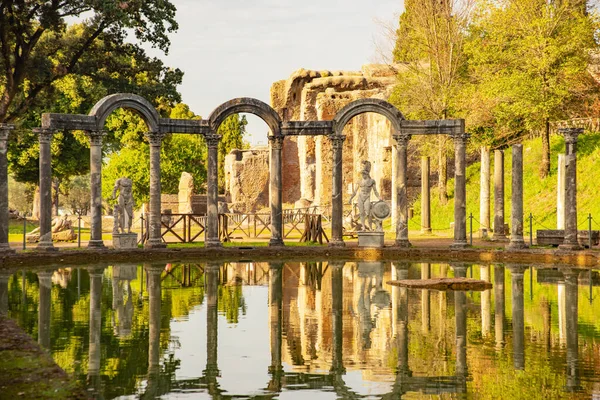 Villa Adriana Complejo arqueológico romano en Tivoli, Italia — Foto de Stock