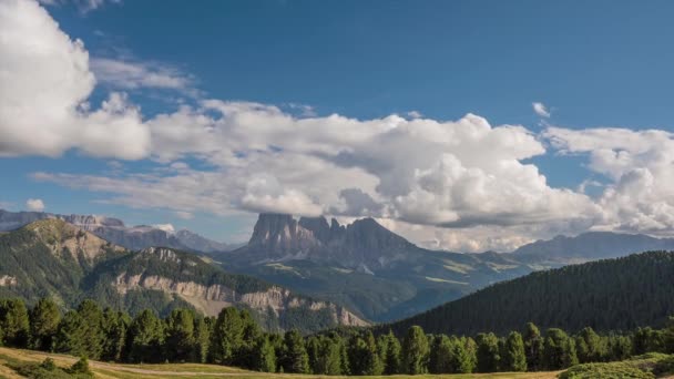 Zeitraffer der Dolomiten Fanes und Cortina d Ampesso Italien — Stockvideo