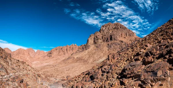 Montagna nel deserto del Sinai Egitto — Foto Stock