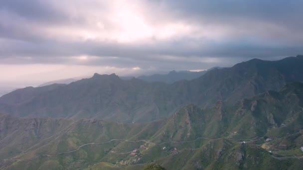 Rural Anaga Park, Tenerife Spain. Clouds timelapse — Stock Video