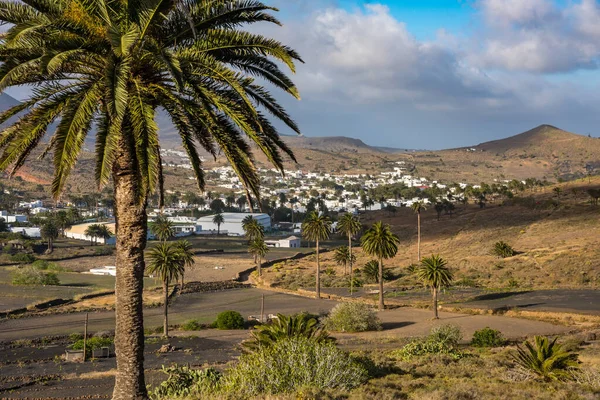 Kleinstadt La Haria. Lanzarote. Kanarische Inseln. Spanien — Stockfoto