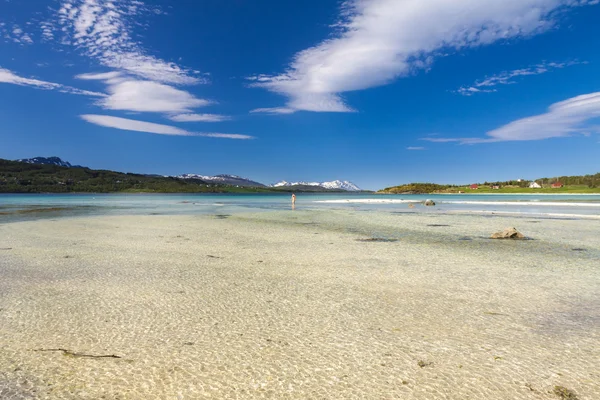 Spiaggia Paradiso di Lofoten — Foto Stock