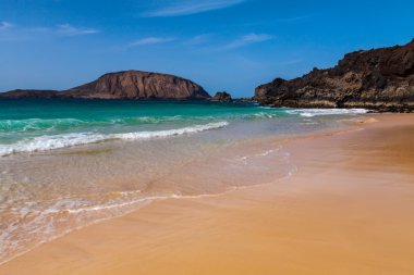 Kanarya tropik cennet plaj