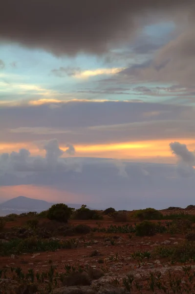 Widok z góry na morze lanzarote, Hiszpania — Zdjęcie stockowe