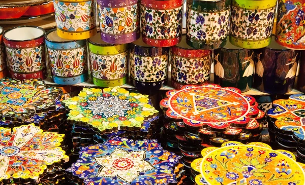 Cerâmica clássica turca no mercado — Fotografia de Stock