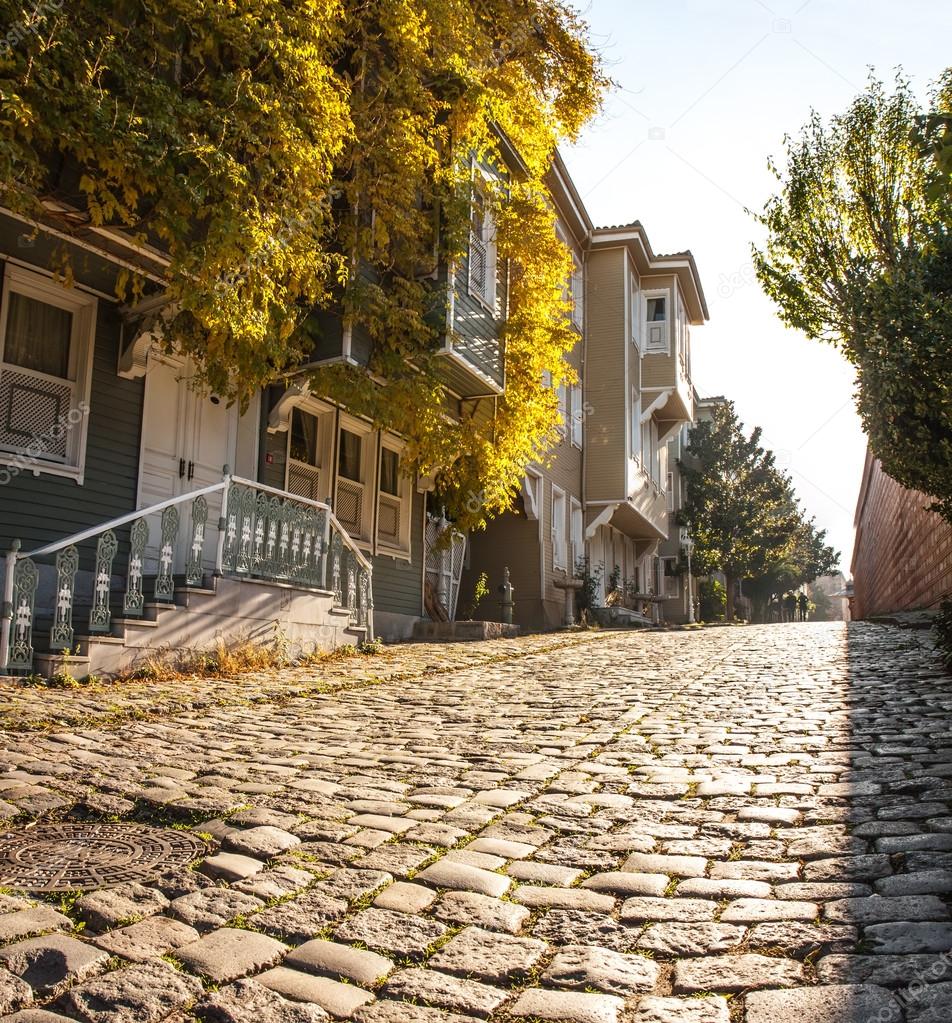 small street with historic houses in the Sultanahmet