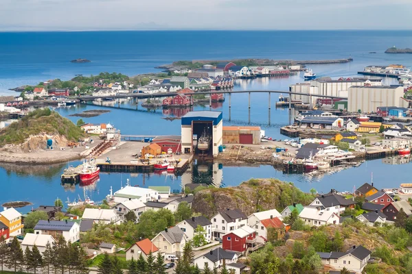 Township – gmina w Svolvær - Lofotach, Norwegia — Zdjęcie stockowe