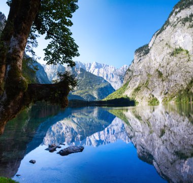 Almanya güzel Obersee Gölü