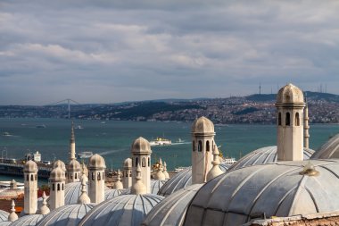 Boğaz, Istanbul Süleymaniye Camii Manzaralı