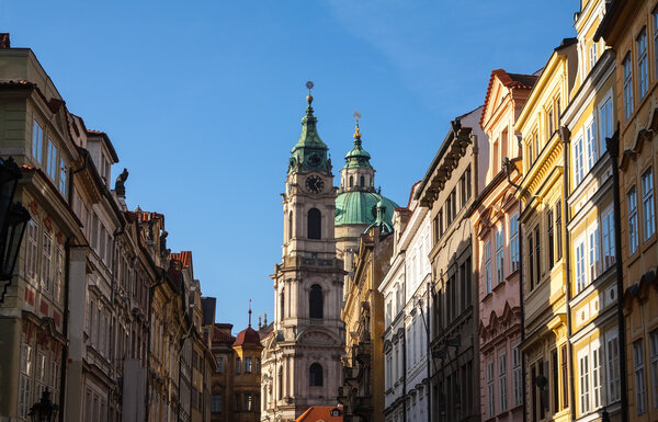 View of street in old town in Prague