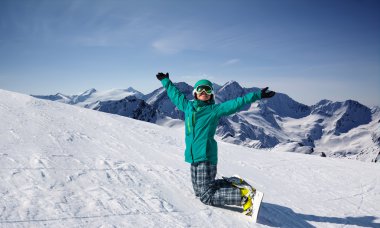 snowboard, kar tepe, Solden, Avusturya, aşırı kış spor