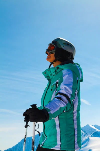 Skieur sur neige, Solden, Autriche, sport d'hiver extrême — Photo