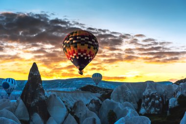 air balloon in Cappadocia, Turkey clipart