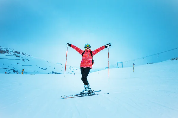 Skierl,  extreme winter sport — Stock Photo, Image