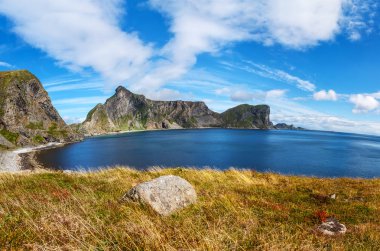 lofoten Adalar manzaralı beach