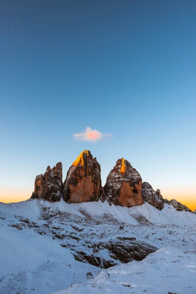 Drei Zinnen Lavaredo, Alpy Dolomity — Zdjęcie stockowe