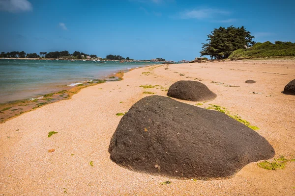 Kustnära landskap av Bretagne, Frankrike — Stockfoto