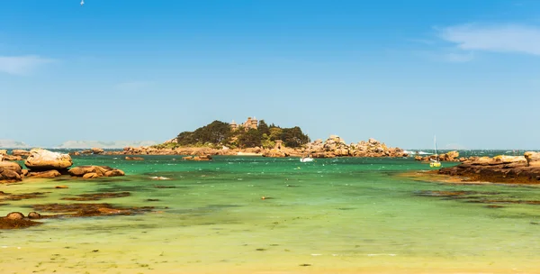 Paisaje costero de Bretaña, norte de Francia — Foto de Stock