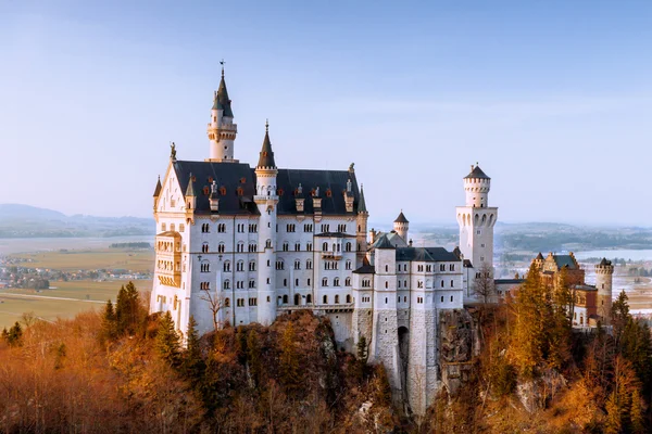 Vista de otoño del Castillo de Neuschwanstein — Foto de Stock