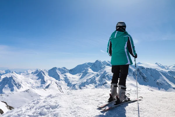 Skieur sur neige, Solden, Autriche — Photo