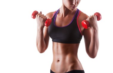 barbell ile kadın fitness 
