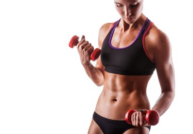 barbell ile kadın fitness 