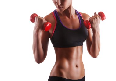 barbell ile kadın fitness 