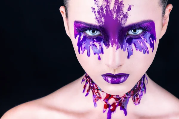 Purple makeup — Stock Photo, Image