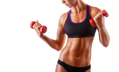barbell ile kadın fitness 
