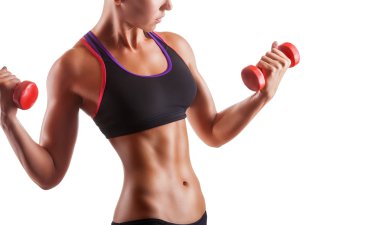 barbell ile kadın fitness 