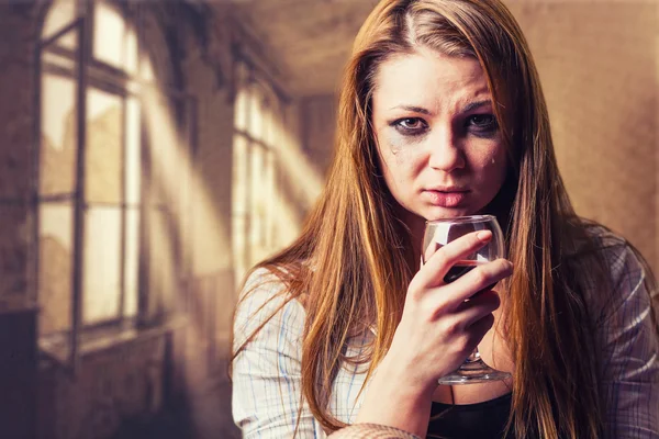 Woman in depression — Stock Photo, Image