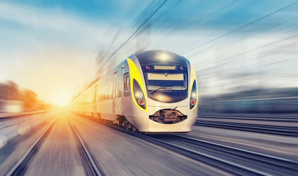 Modern speed train — Stock Photo, Image