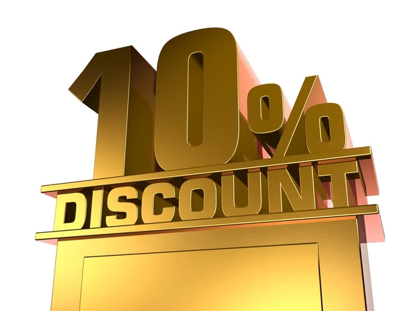 10 percent off discount — Stock Photo, Image